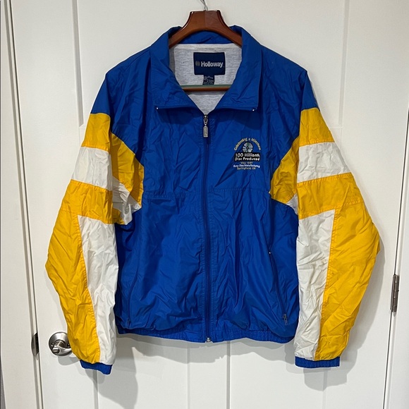 Vintage ‘97 Holloway Sony Disc Production Employee Windbreaker Sz XL